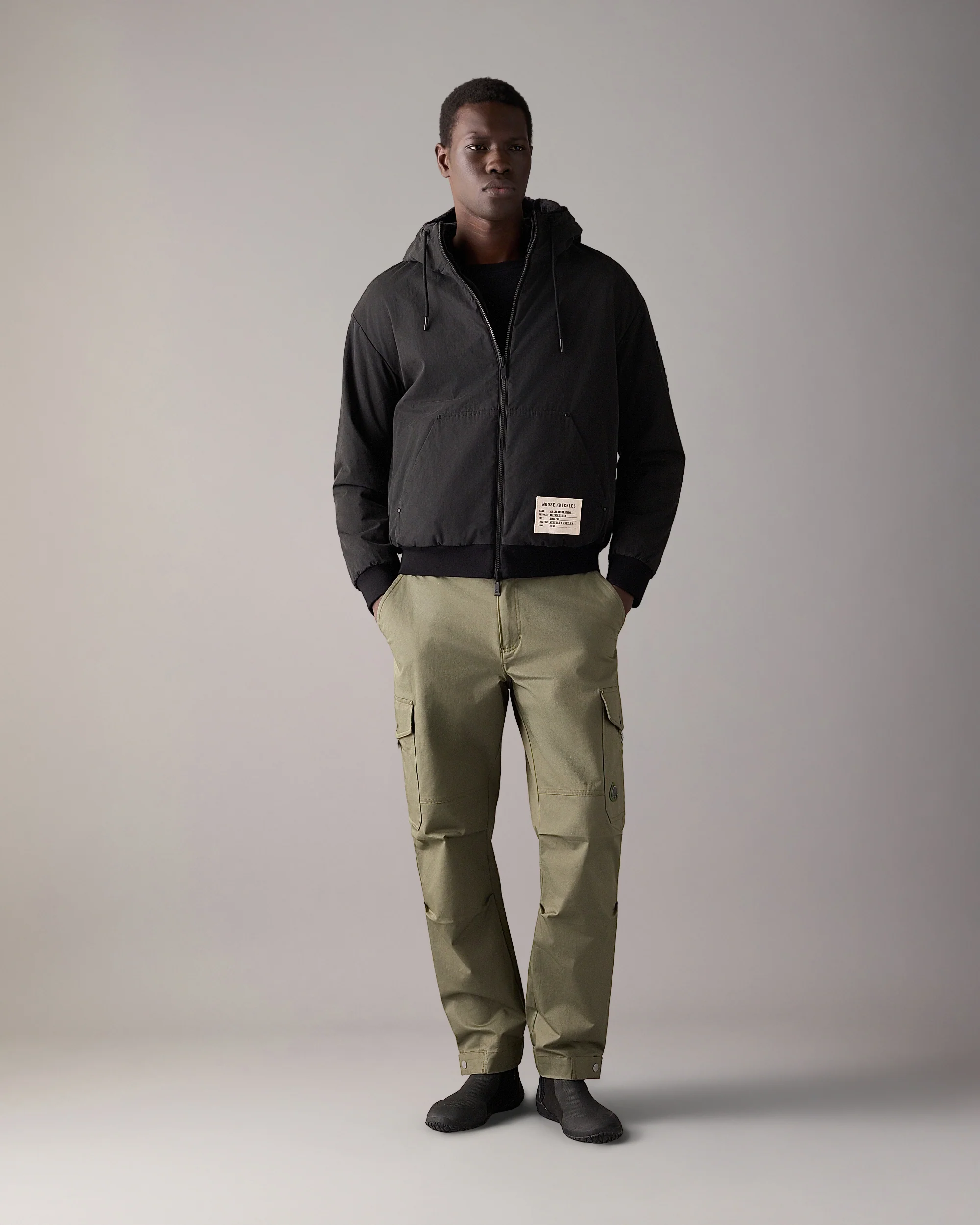 ROLAND BUNNY REVERSIBLE HOODIE-BLACK