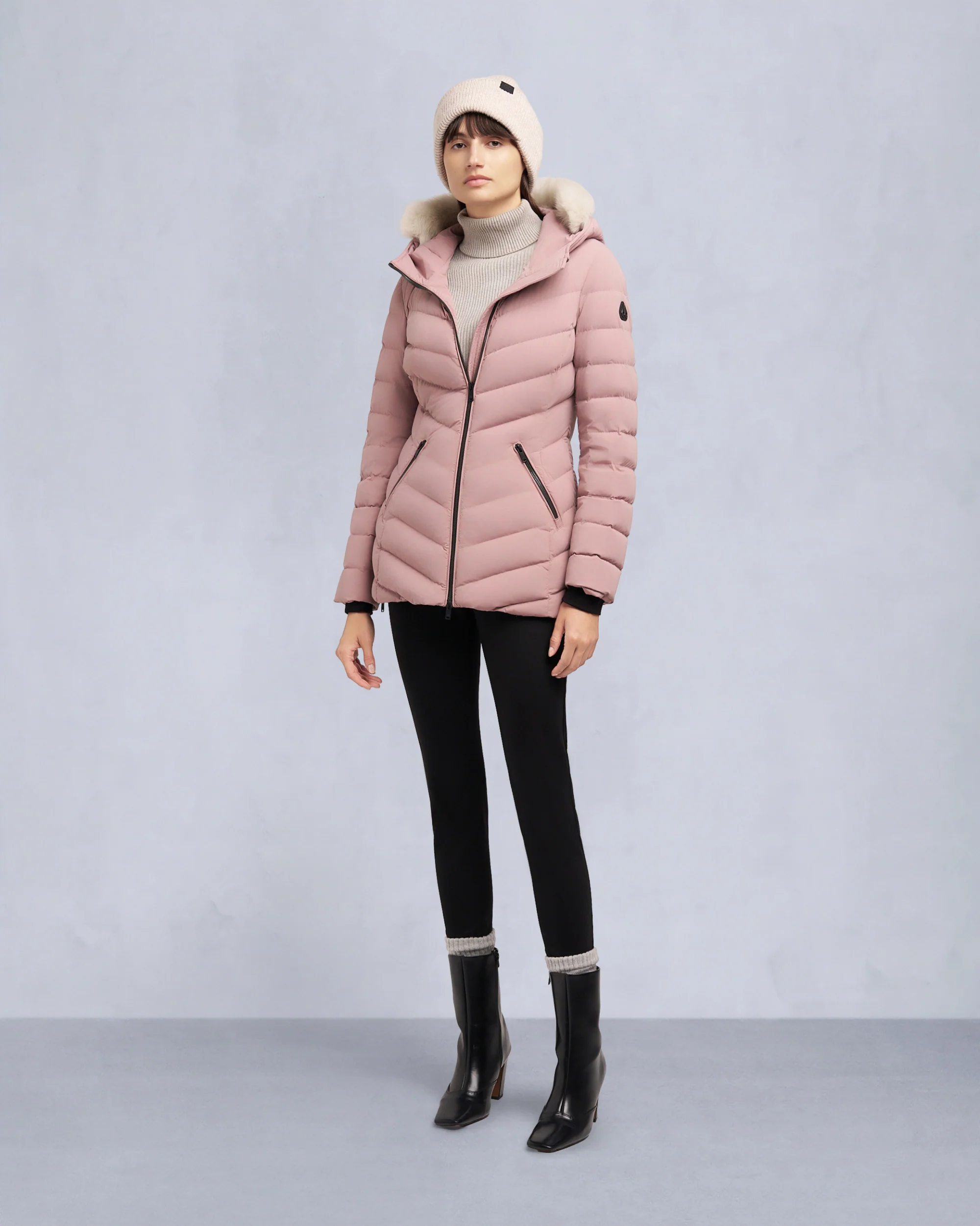 ROSELAWN SHEARLING TRIM JACKET - Image 3