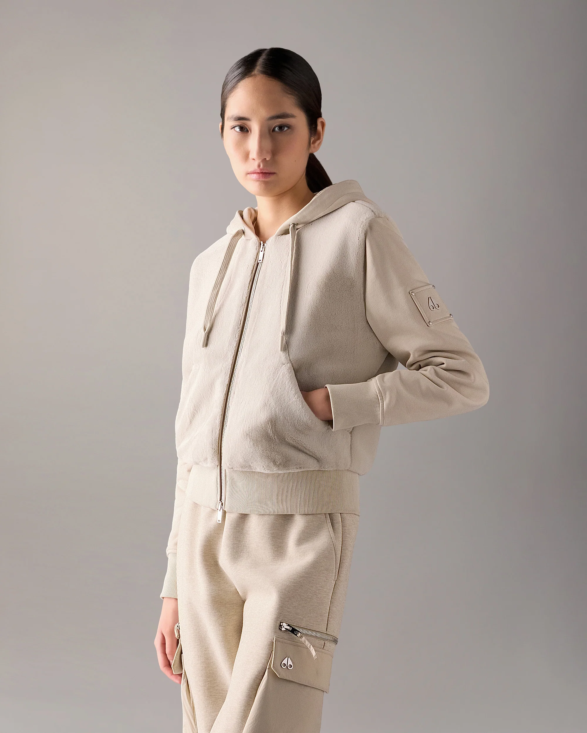 ROSLYN BUNNY HOODIE-ALABASTER - Image 2