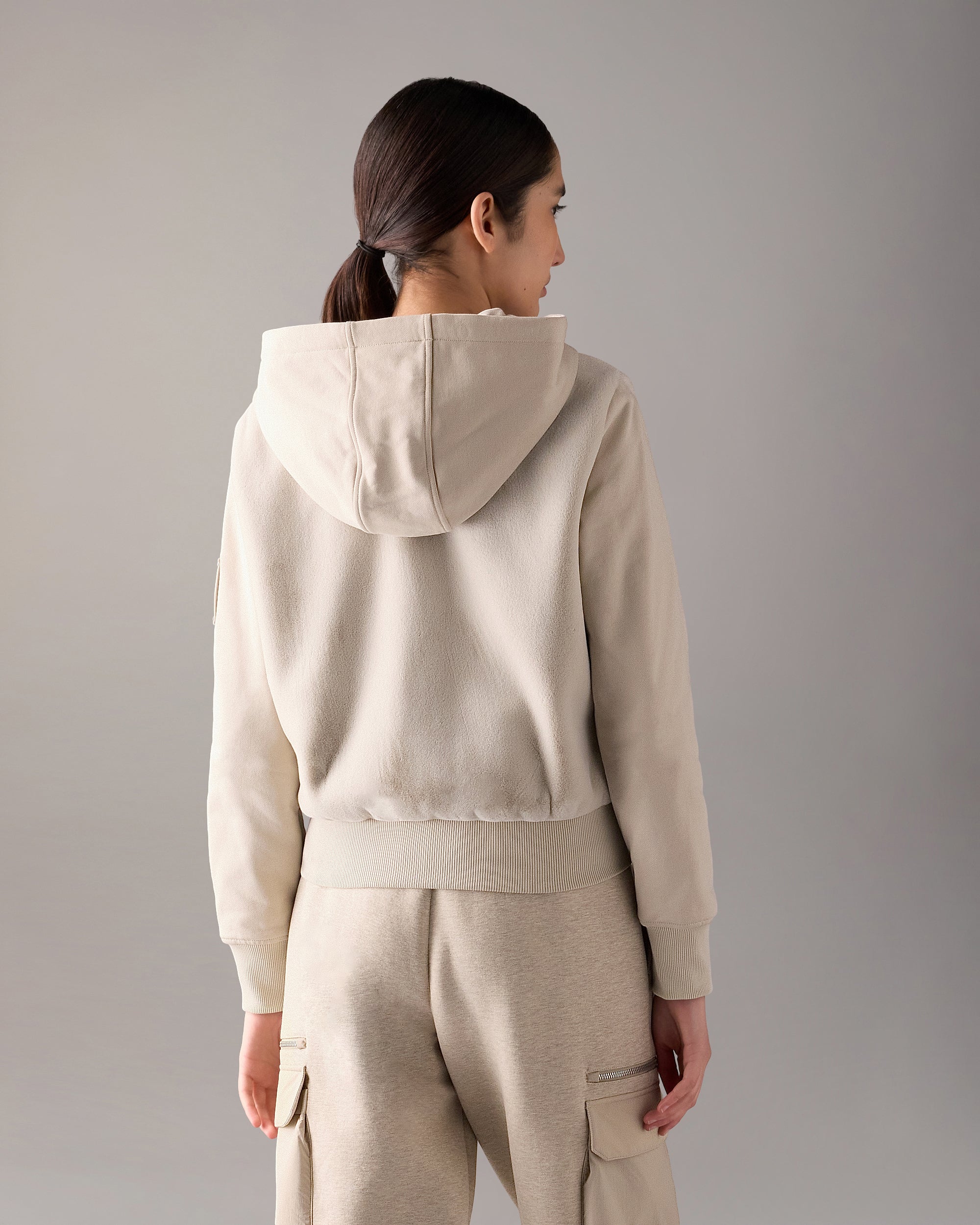 ROSLYN BUNNY HOODIE-ALABASTER - Image 3
