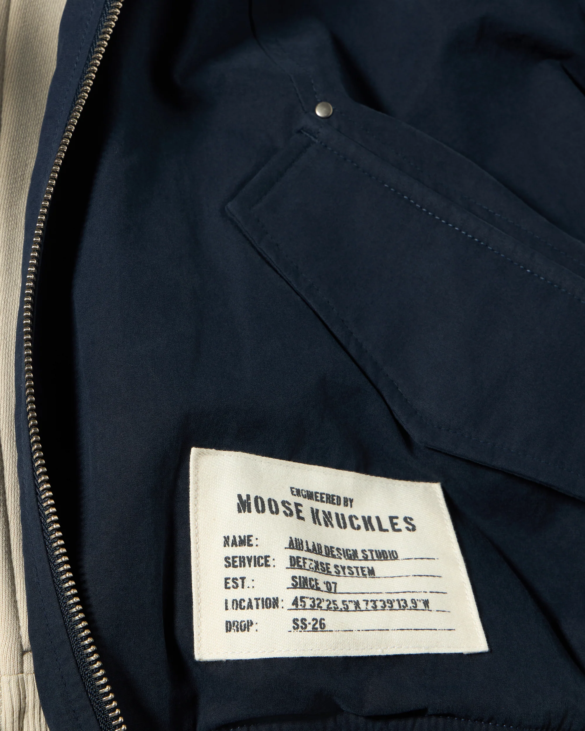 SKYLARK BOMBER JACKET-NAVY/ALABASTER - Image 4