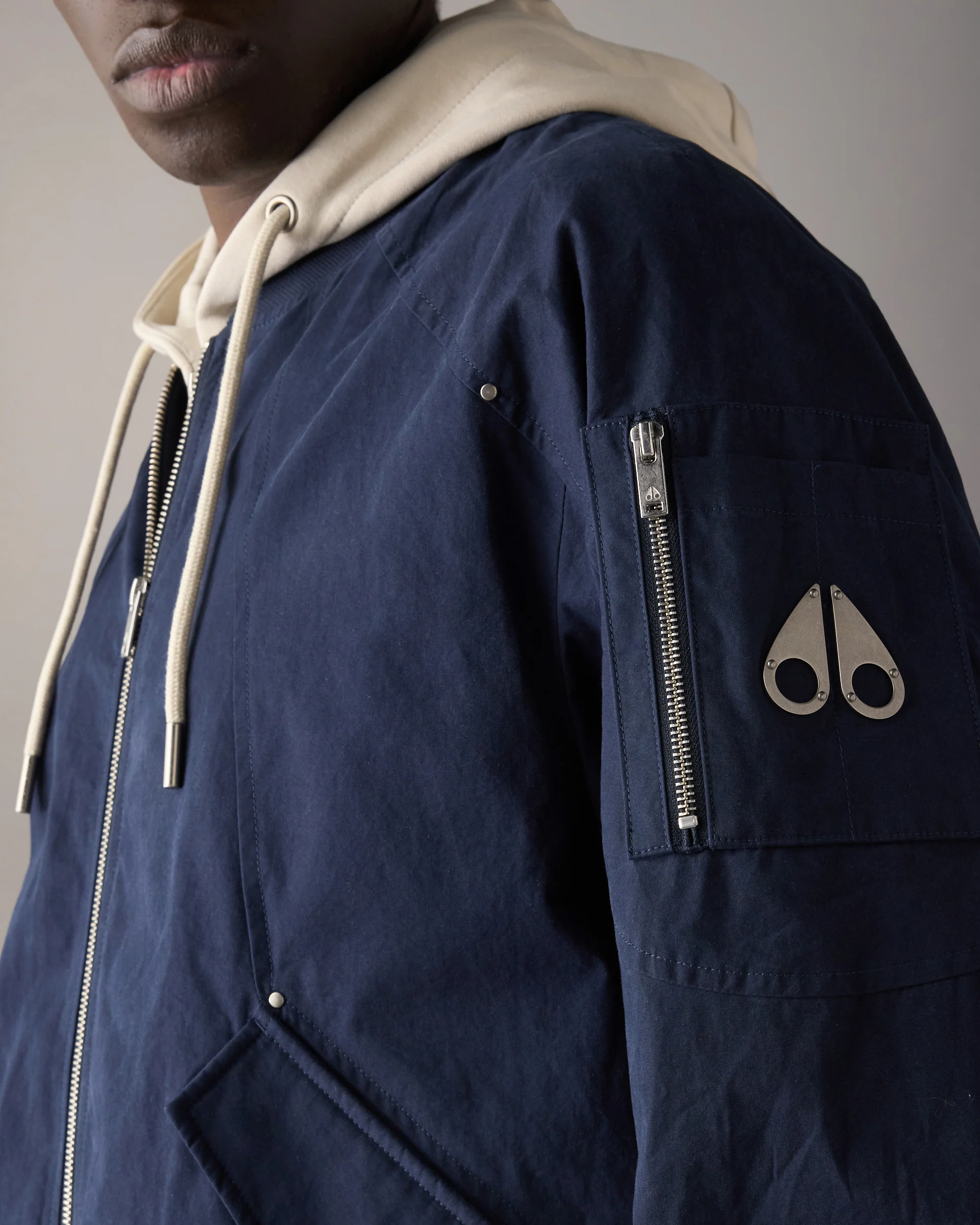 SKYLARK BOMBER JACKET-NAVY/ALABASTER - Image 6