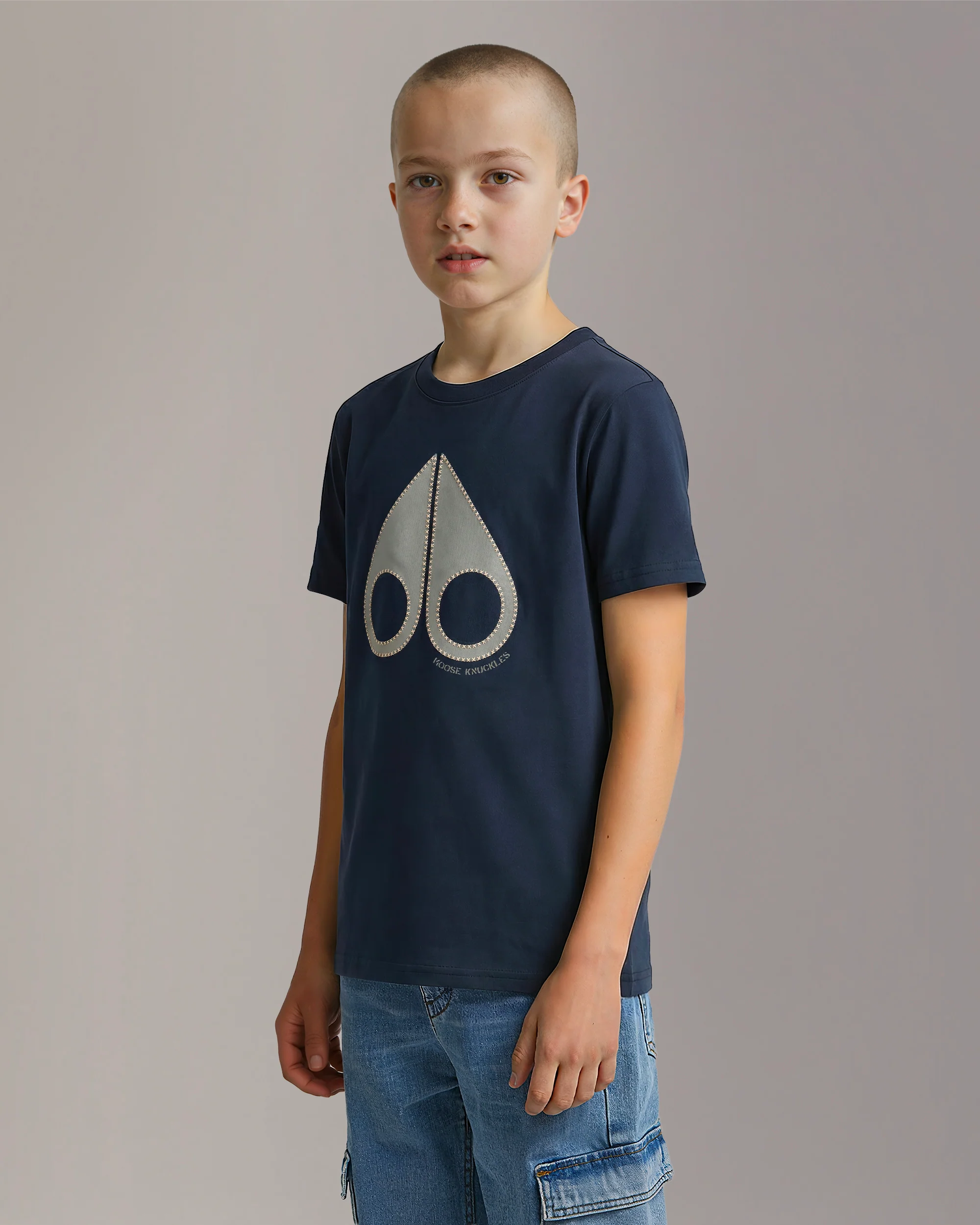 TANDEM PIMA COTTON LOGO T-SHIRT-NAVY - Image 7