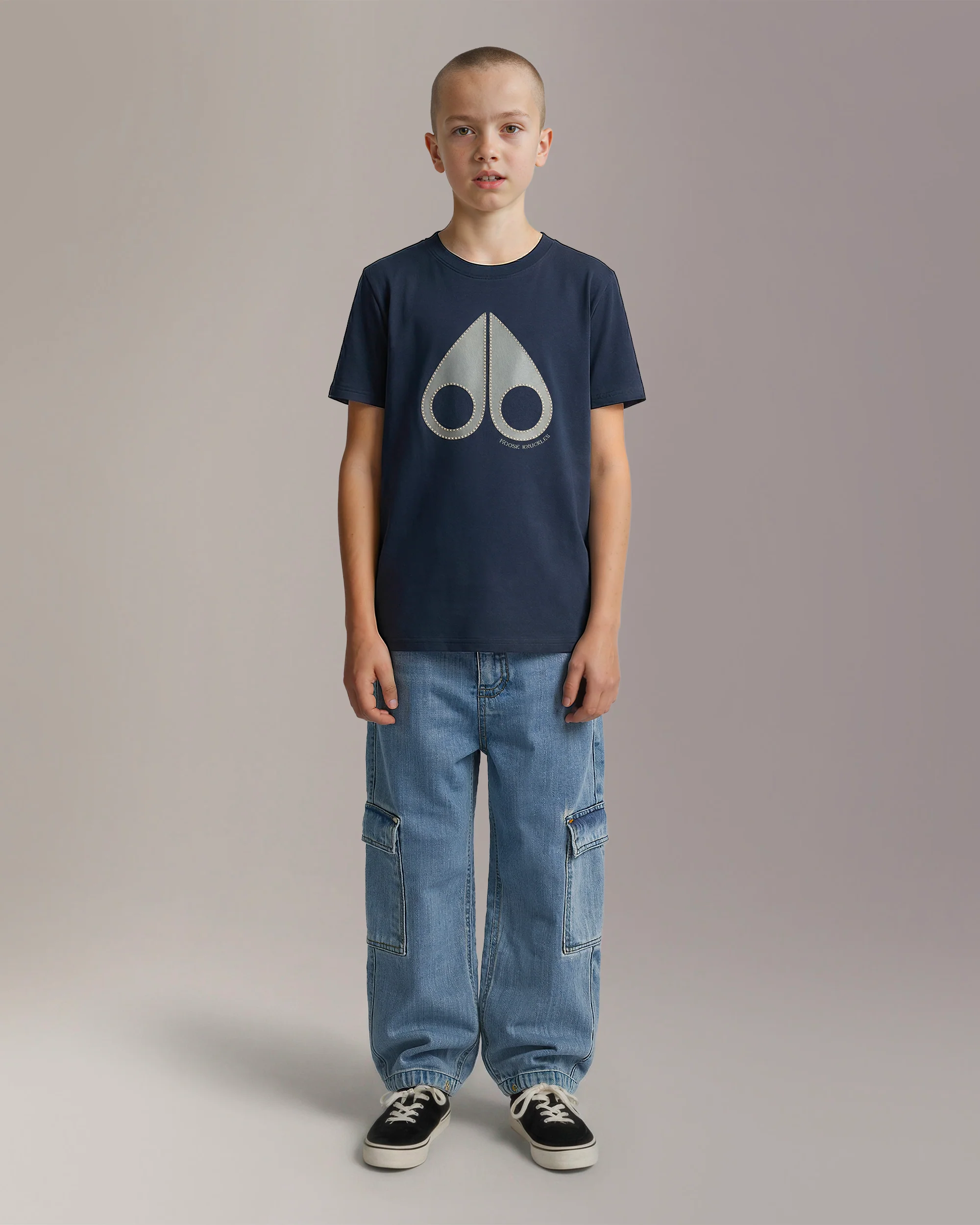 TANDEM PIMA COTTON LOGO T-SHIRT-NAVY - Image 8