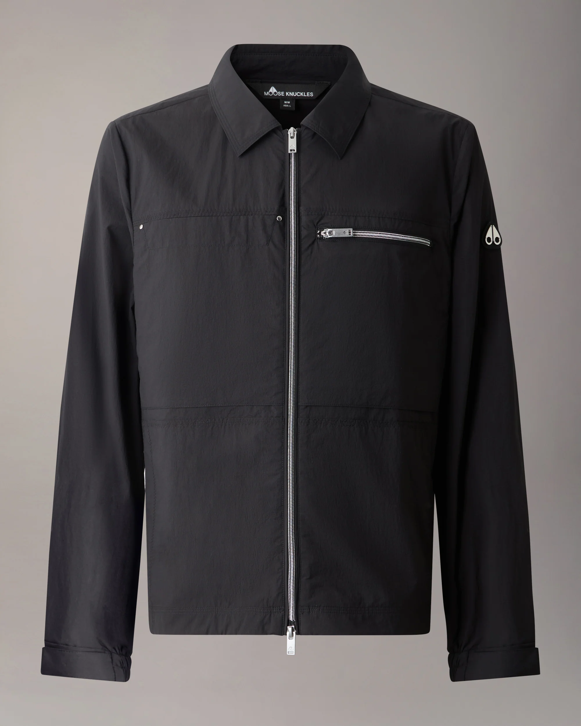 TOP FLIGHT SHIRT JACKET-BLACK - Image 7