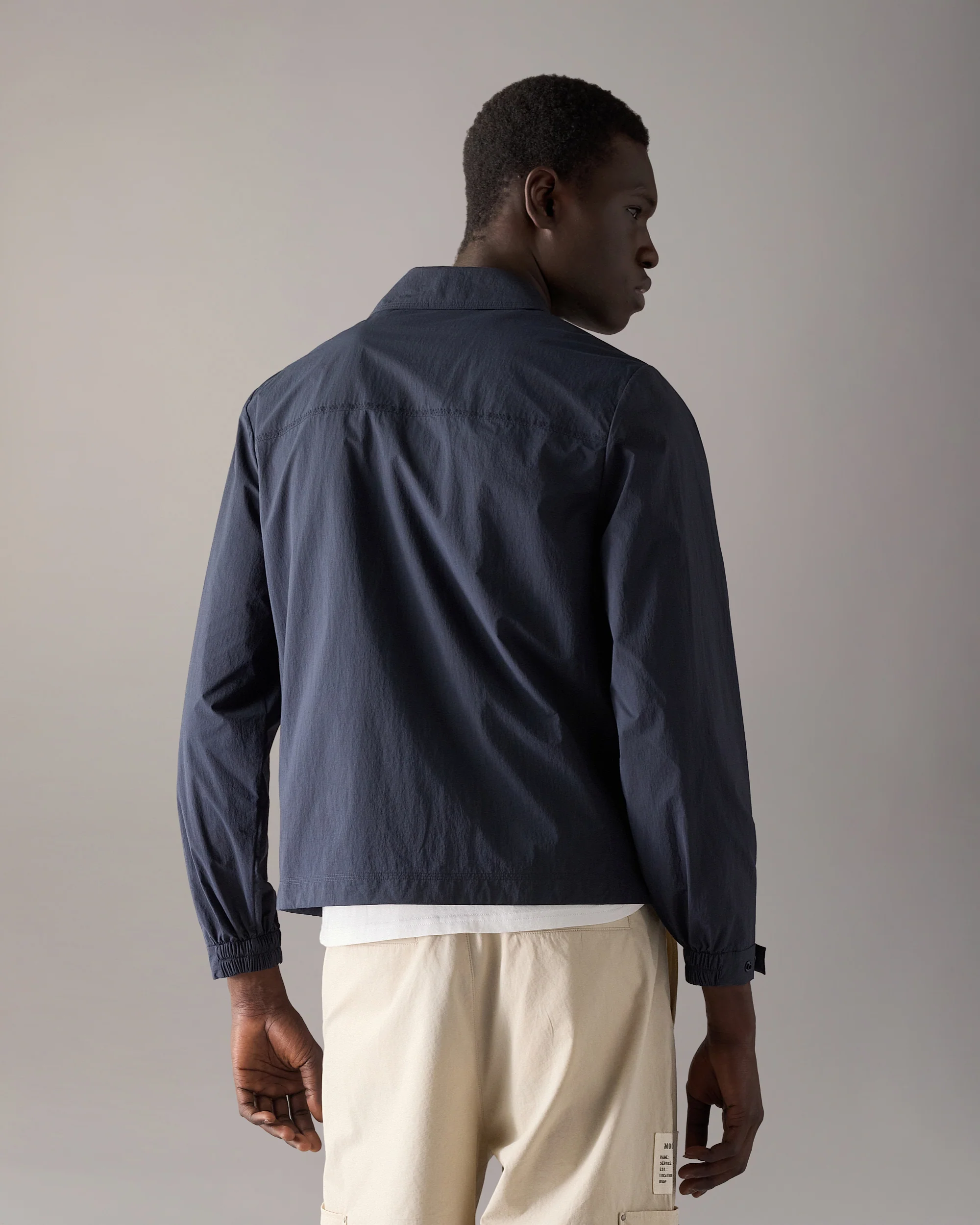 TOP FLIGHT SHIRT JACKET-NAVY - Image 3