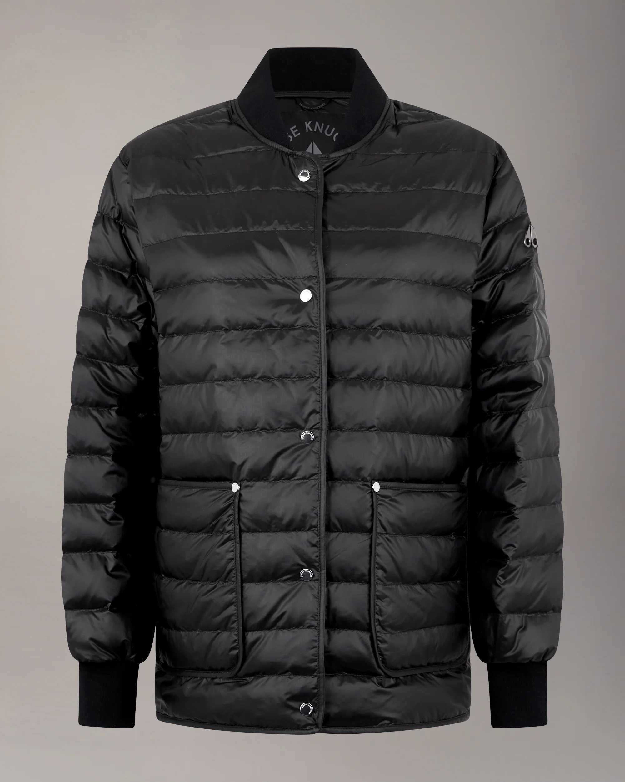 TRANSIT LIGHTWEIGHT DOWN BOMBER JACKET-BLACK - Image 7