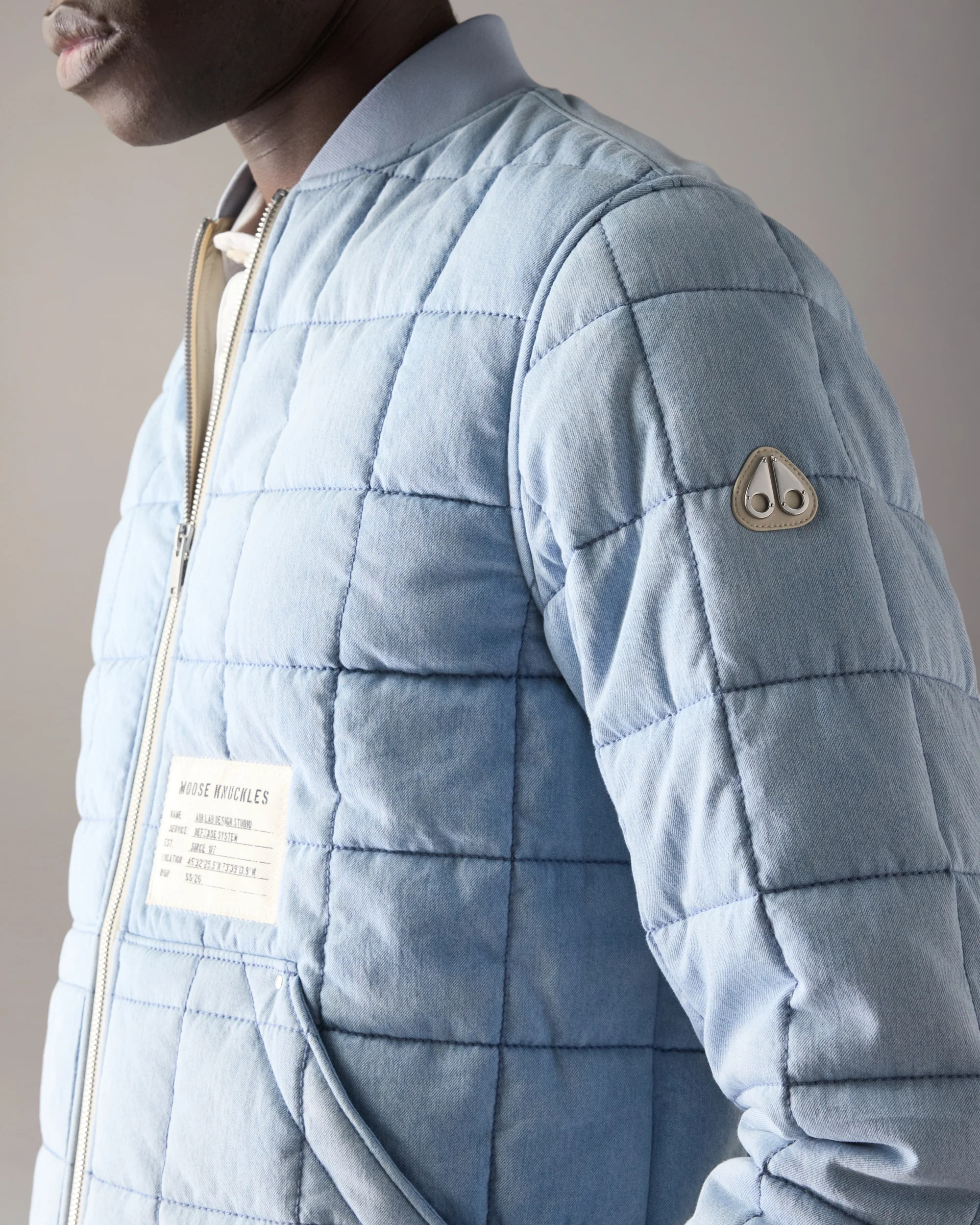 TRANSIT LINER DENIM BOMBER JACKET -LIGHT DENIM - Image 6