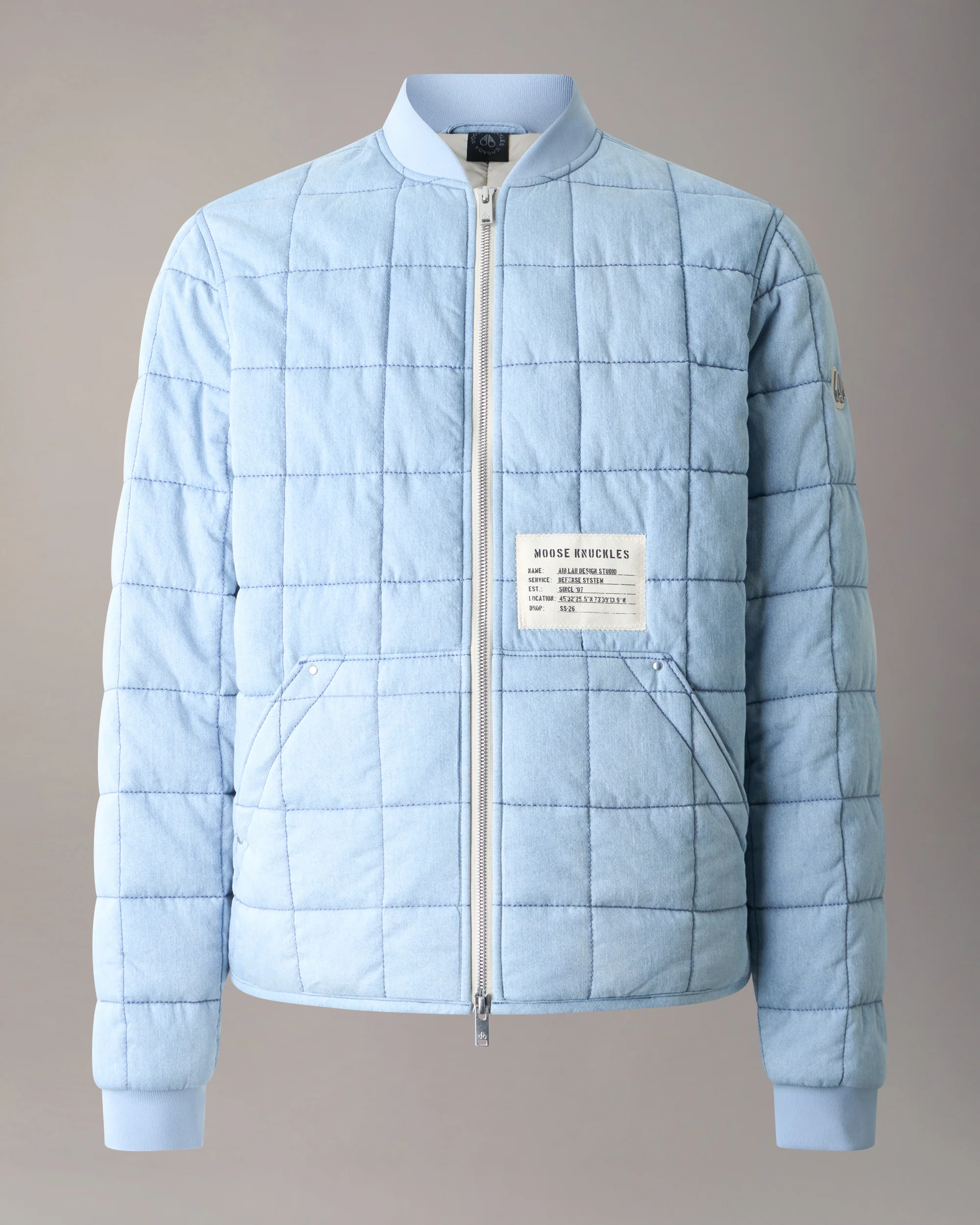 TRANSIT LINER DENIM BOMBER JACKET -LIGHT DENIM - Image 7