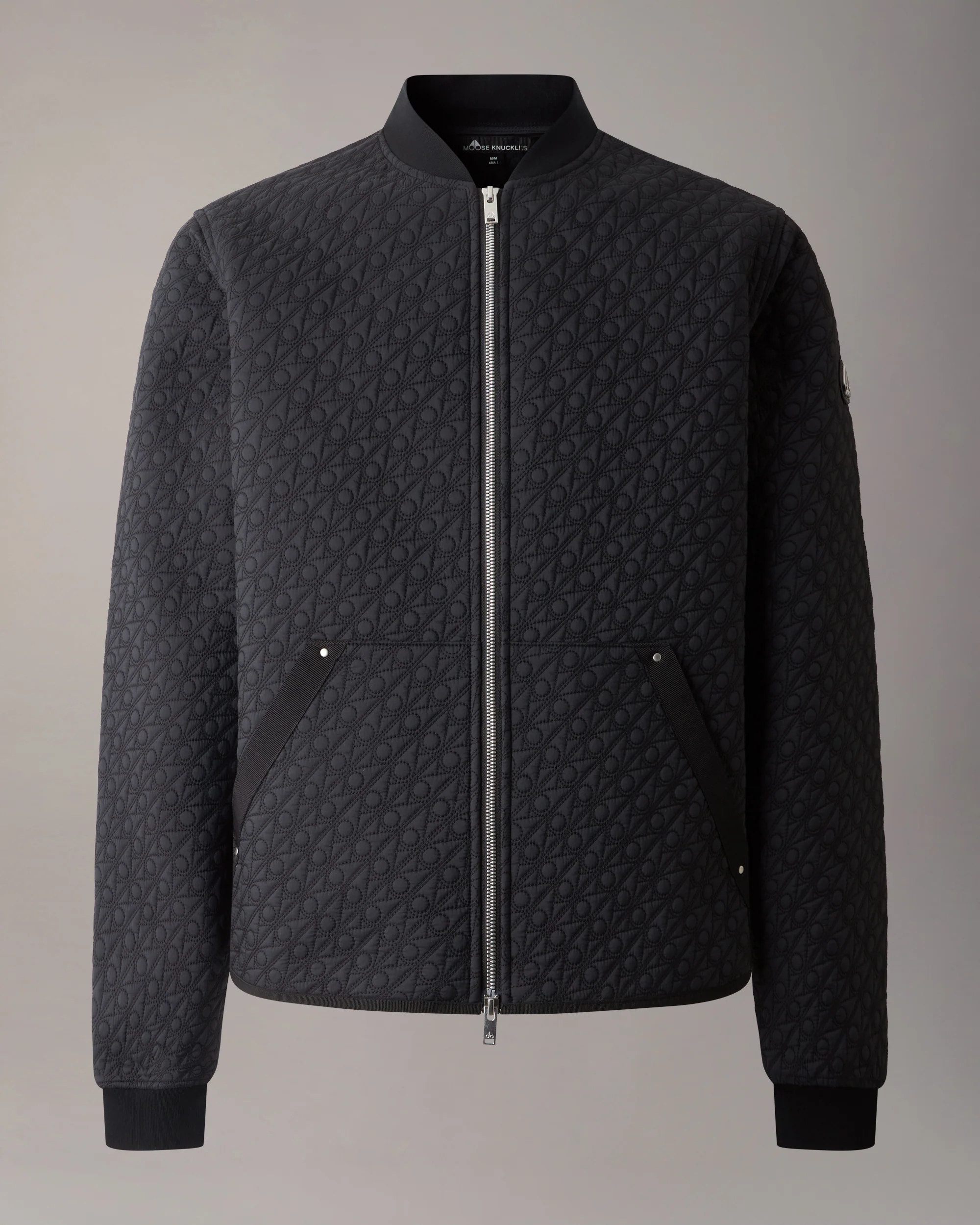 TRANSIT LINER MONOGRAM BOMBER JACKET -BLACK - Image 7